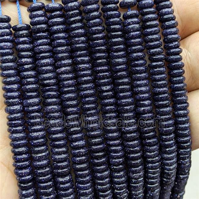 Blue Sandstone Heishi Spacer Beads