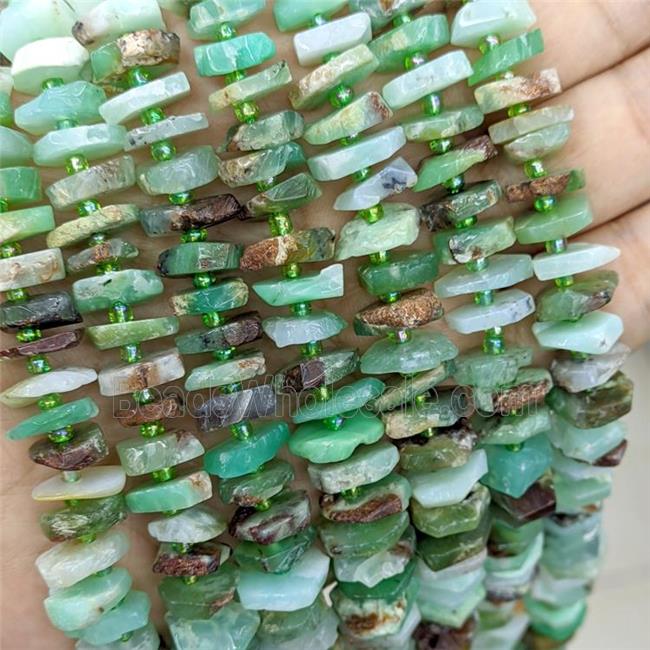 Natural Australian Chrysoprase Beads Heishi Green