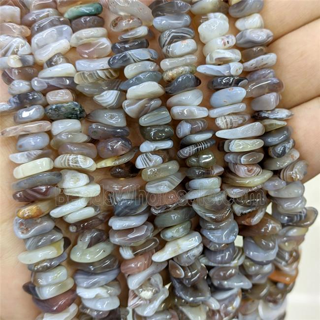 Natural Botswana Agate Beads Chips Freeform