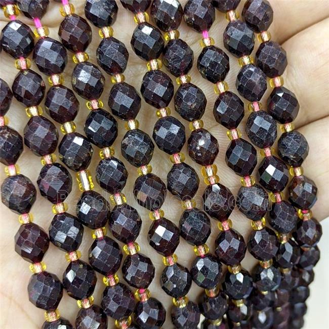 Natural Garnet Beads Faceted Rice