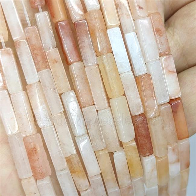 Pink Aventurine Cuboid Beads