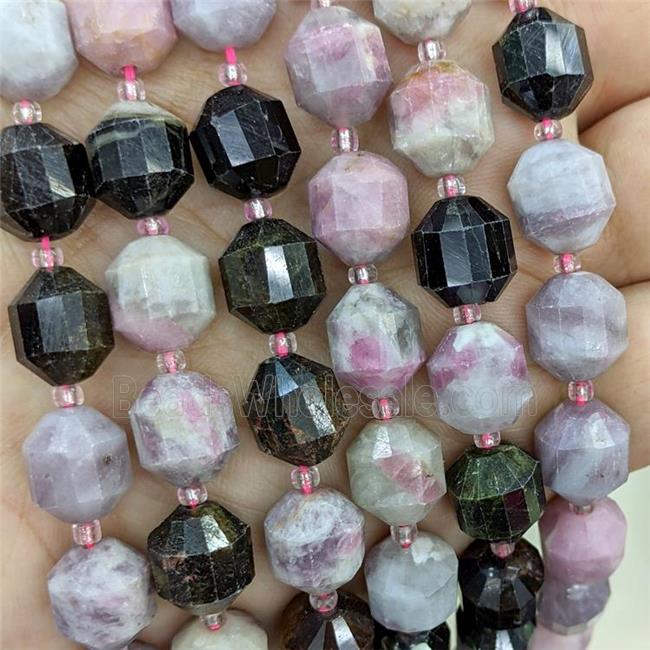 Natural Tourmaline Bullet Beads Pink