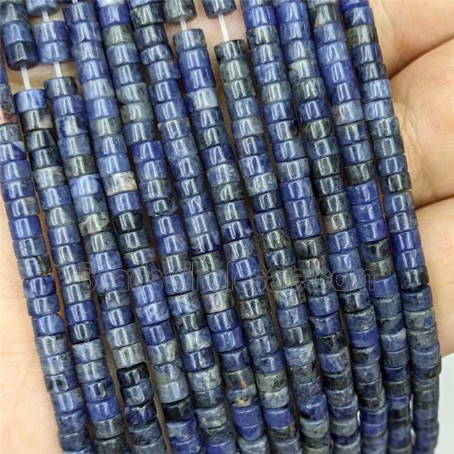 Natural Blue Sodalite Heishi Beads