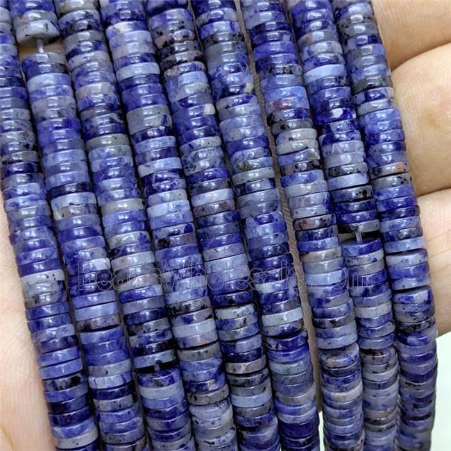 Natural Blue Sodalite Heishi Beads