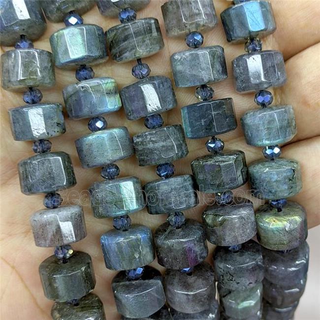 Natural Labradorite Heishi Spacer Beads