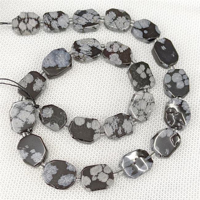 Natural Snowflake Jasper Beads Rectangle