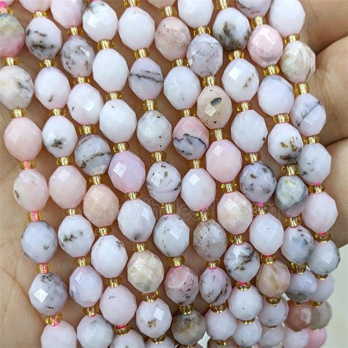 Natural Pink Opal Beads Faceted Rice