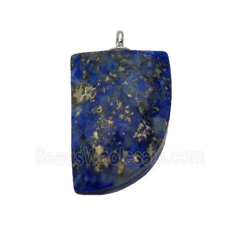 blue lapis lazuli pendant, faceted knife