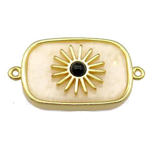 white Jasper rectangle connector