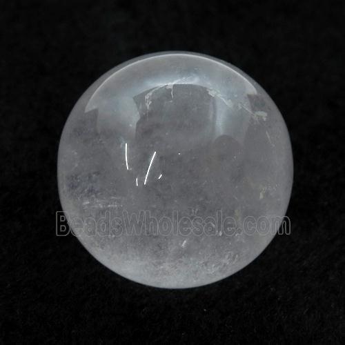 Clear Quartz Sphere Massage Ball Globe Nohole