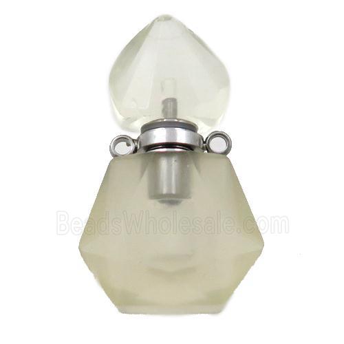 Lemon Quartz perfume bottle pendant