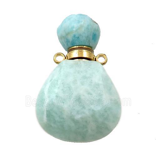 green Amazonite perfume bottle pendant