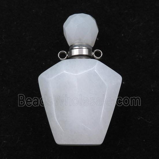 white Jasper perfume bottle pendant
