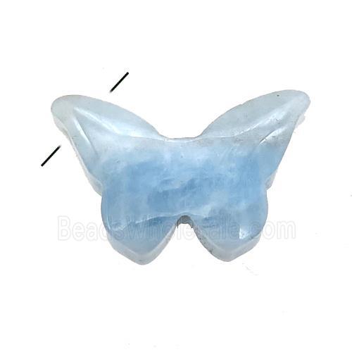 Aquamarine butterfly pendant