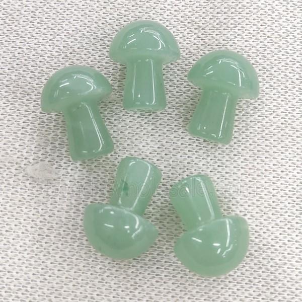 green Aventurine mushroom without hole
