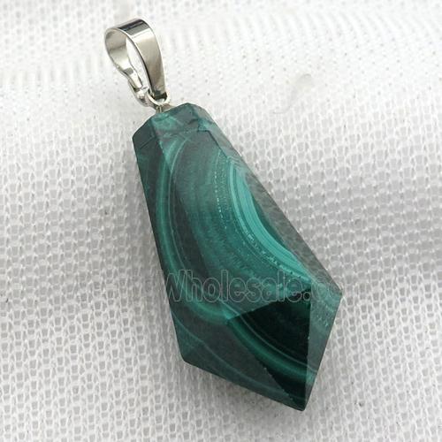 green Malachite pendulum pendant
