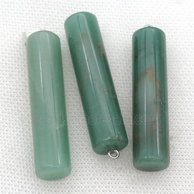 green Aventurine column pendant