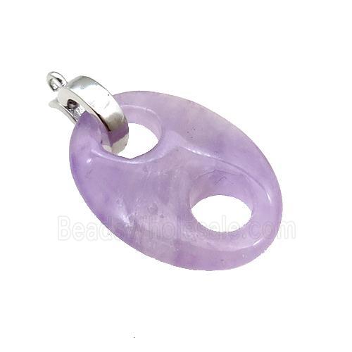 Amethyst Pignose Pendant