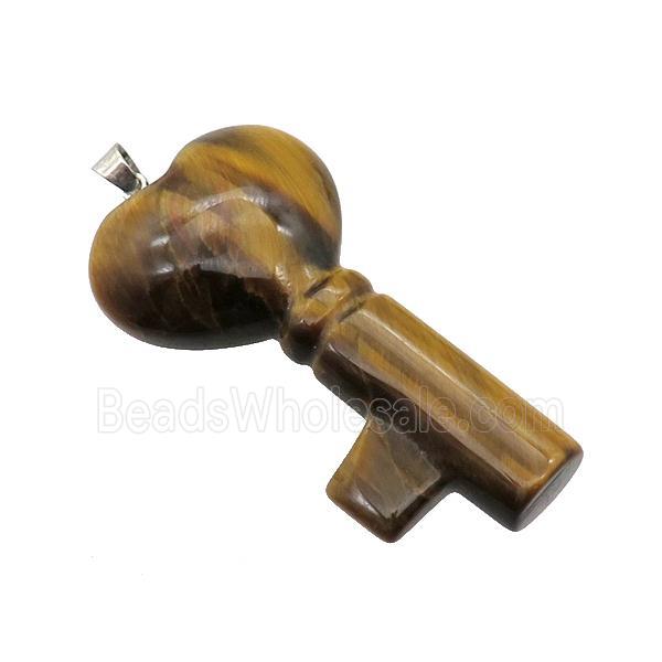 Tiger Eye Key Pendant