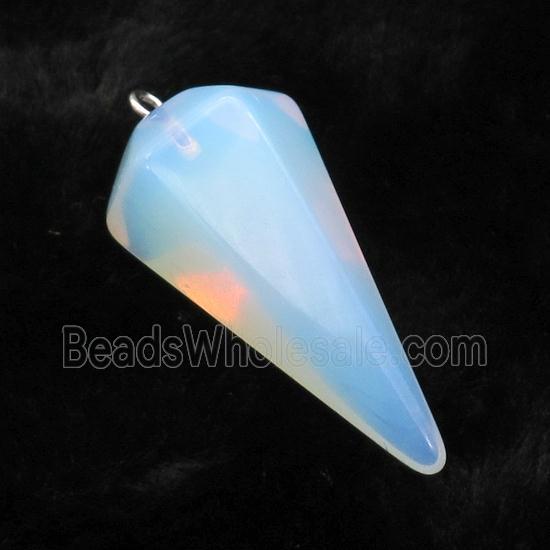 White Opalite Pendulum Pendant