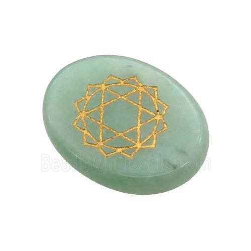 Mix Gemstone Oval Cabochon Chakra Pendant No Hole