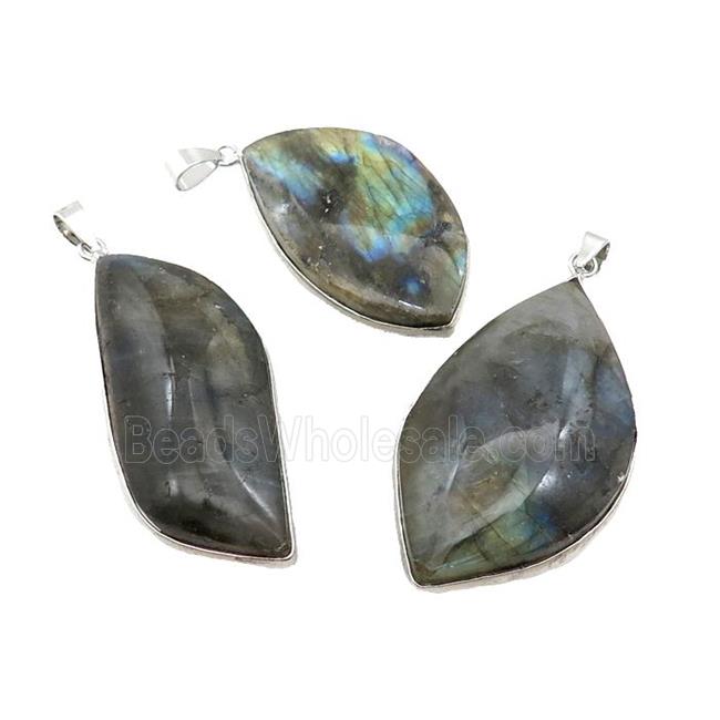 Natural Labradorite Pendant Freeform