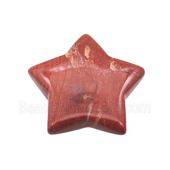 Red Jasper Star Pendant Undrilled Nohole