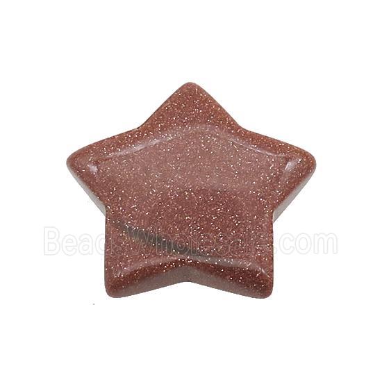 Gold Sandstone Star Pendant Undrilled