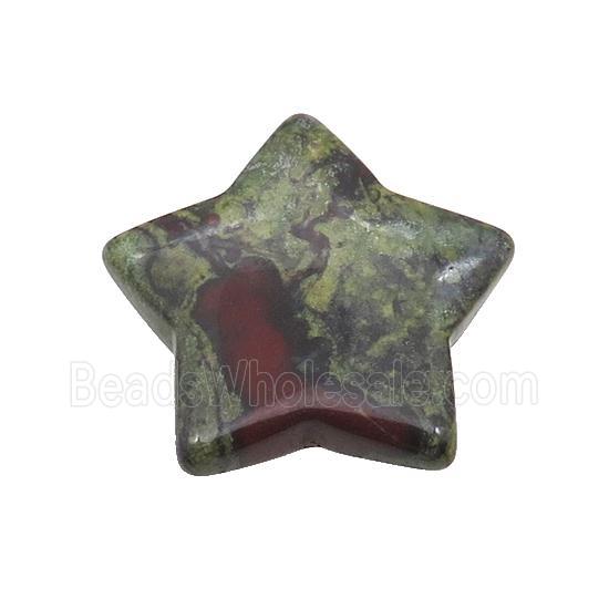 Dragon Bloodstone Star Pendant Undrilled
