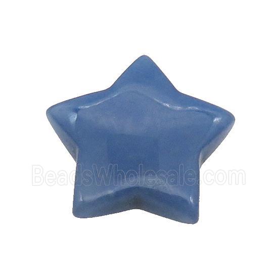 Blue Aventurine Star Pendant Undrilled