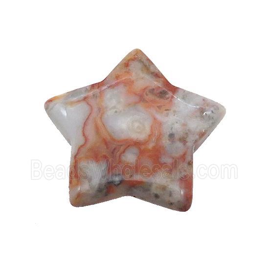 Crazy Agate Star Pendant Undrilled