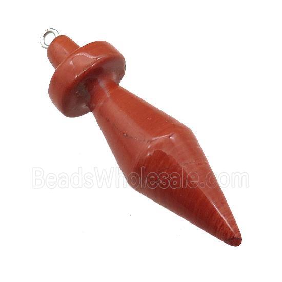 Natural Red Jasper Pendulum Pendant