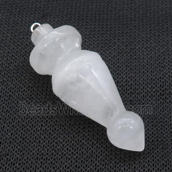 Natural Clear Quartz Pendulum Pendant