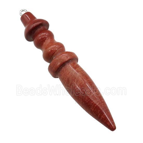Natural Red Jasper Pendulum Pendant