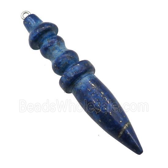 Natural Blue Lapis Lazuli Pendulum Pendant