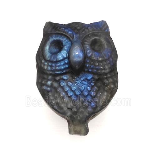 Labradorite Owl Charms Pendant