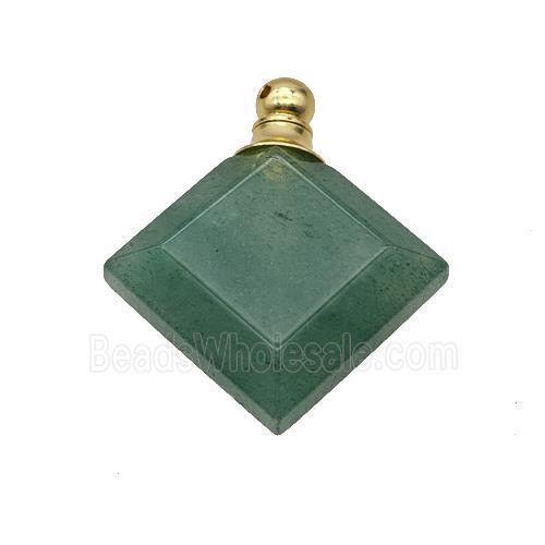 Natural Green Aventurine Perfume Bottle Pendant Square