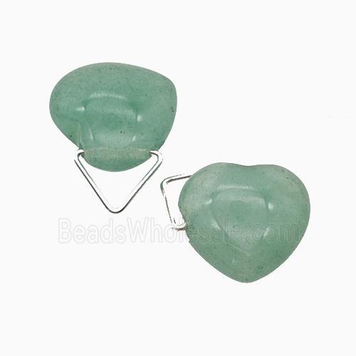 Natural Green Aventurine Heart Pendant