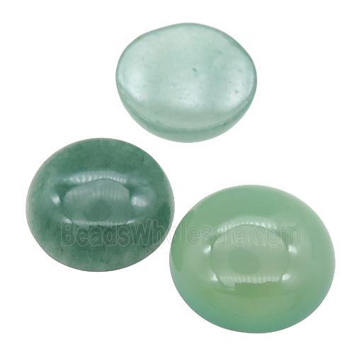 green Aventurine Cabochon, circle