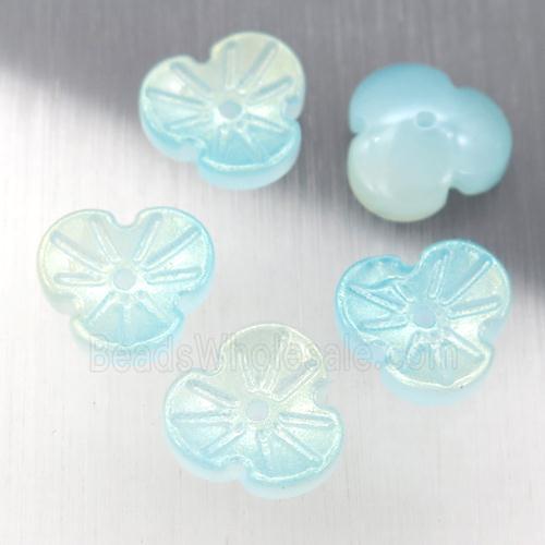 jadeite glass clover beads