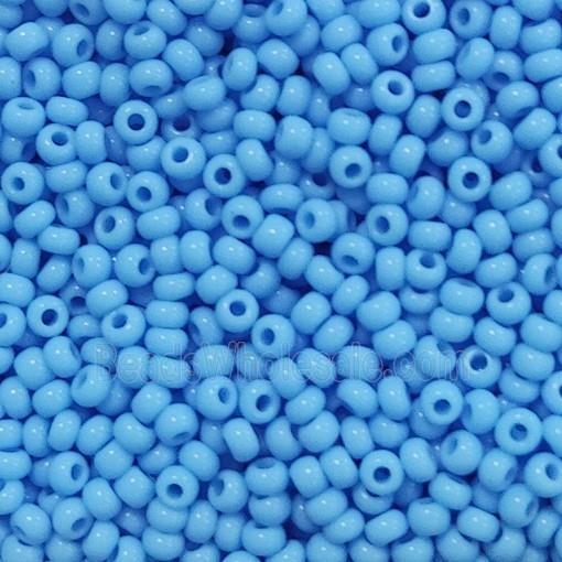 Blue Glass Seed Beads Rondelle A-Grade