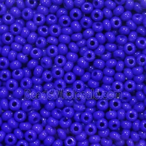 Royalblue Glass Seed Beads Rondelle A-Grade