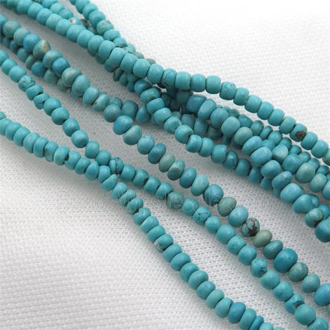 blue Magnesite Turquoise chip beads