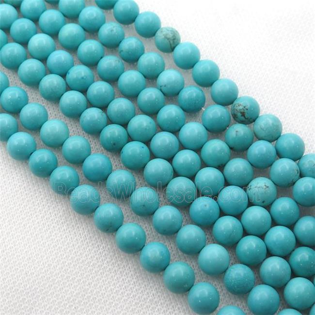 round green Magnesite Turquoise beads