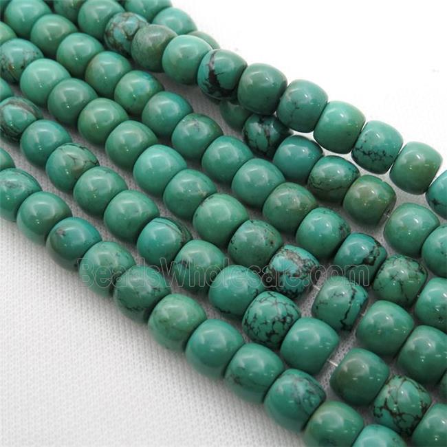 Sinkiang Turquoise barrel beads