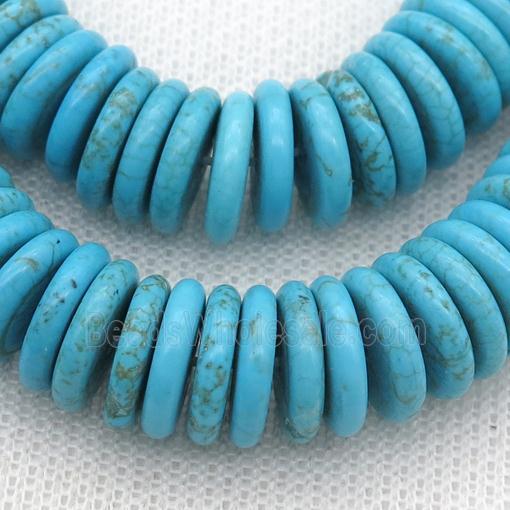 blue Magnesite Turquoise heishi beads