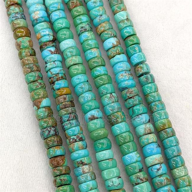 Natural Chinese Hubei Turquoise Heishi Beads