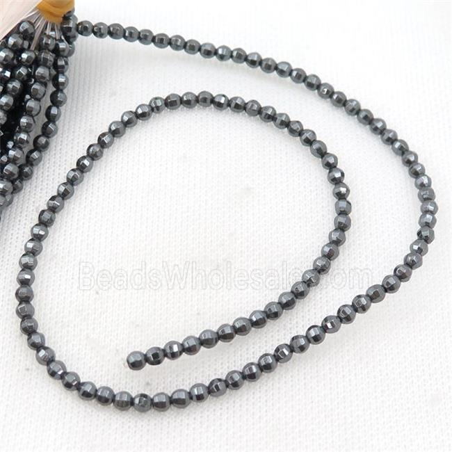 black Hematite lantern beads