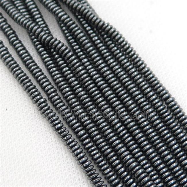 black Hematite heishi beads