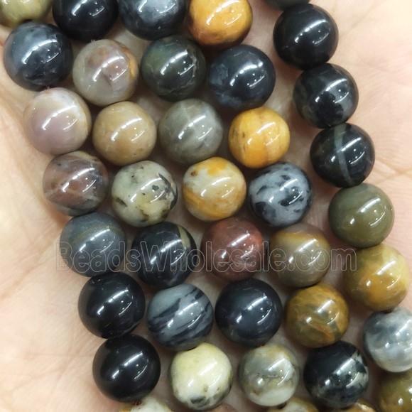 round natural Agate Beads, dye